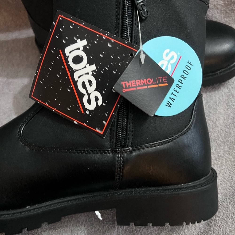 Totes Black Thermolite Waterproof Boots